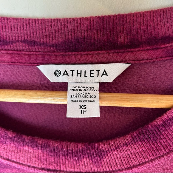 Athleta Coaster Luxe Purple Tie Dye Sweatshirt - Picture 4 of 7